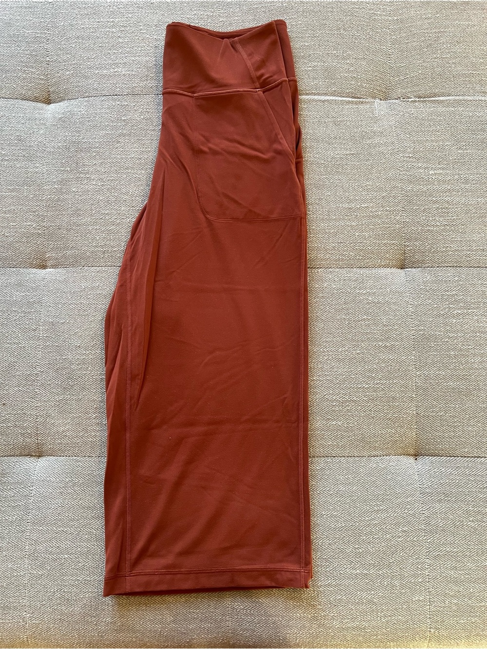 lululemon Align Wide Leg Crop Nulu Pants Rust Copper Size 14